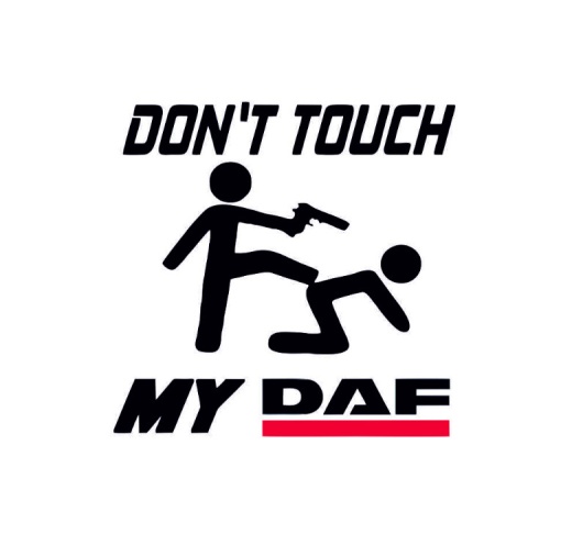 Sticker Camion DON'T TOUCH MY DAF 20x18 cm, Creative Rey®