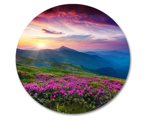 Mousepad Peisaj albastru 20 x 20 cm