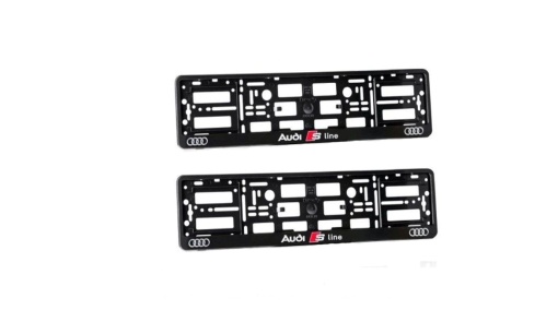 Set 2 bucati suport numar inmatriculare Sline, Audi