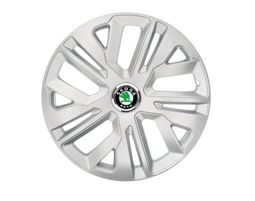 Set 4 capace roti 16`` Raven Gri, Compatibile cu Skoda