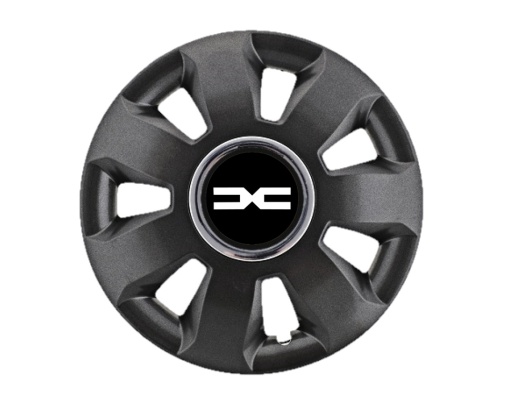 Set 4 Capace Roti Autohelix MSA® potrivite jantelor de 16 inch, pentru Dacia Nou model Ares Black