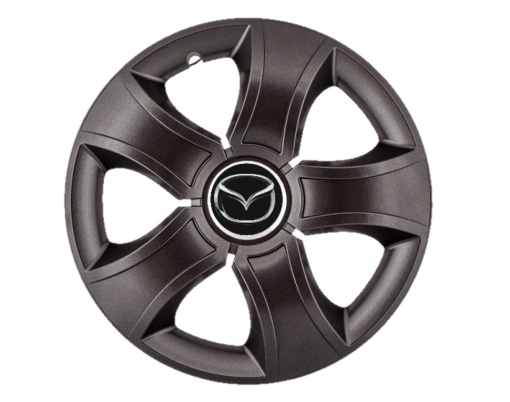 Set 4 capace roti Bis Negru R15 pentru gama auto Mazda
