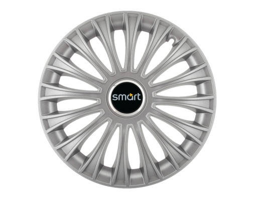 Set 4 capace roti Dino cromat R15, pentru gama auto Smart