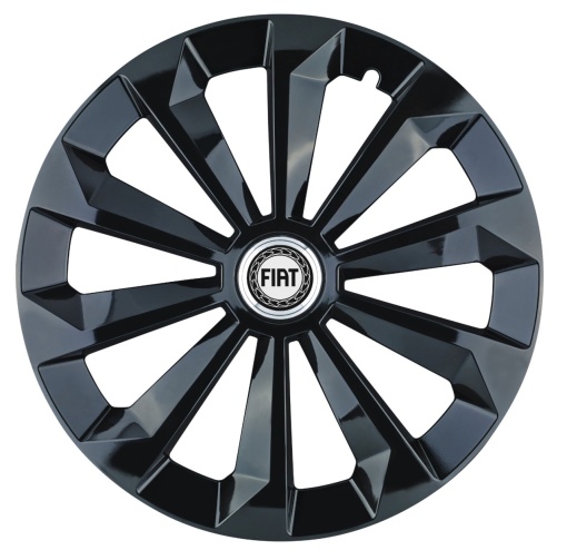 Set 4 capace roti Fame Negru R14 pentru gama auto Fiat