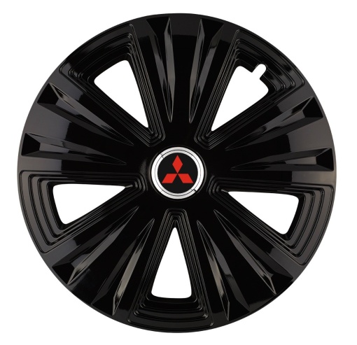Set 4 capace roti Glory negru R14 pentru gama auto Mitsubishi