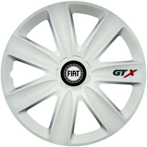 Set 4 Capace Roti GTX Alb R16, Compatibil Cu Fiat