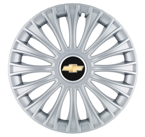 Set 4 Capace Roti, potrivite jantelor de R14, pentru Chevrolet, model dino cromat