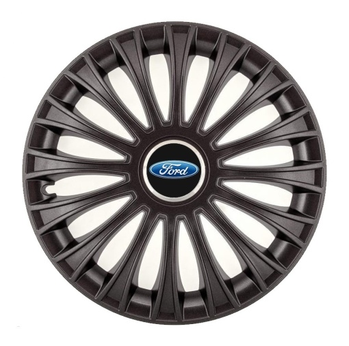 Set 4 Capace Roti, potrivite jantelor de R14, pentru Ford, model dino Negru