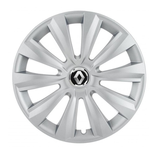 Set 4 Capace Roti, potrivite jantelor de R15, pentru Renault, model delta cromat