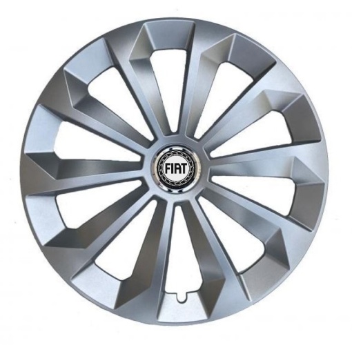 Set 4 Capace Roti, potrivite jantelor de R16, pentru Fiat, model fame cromat