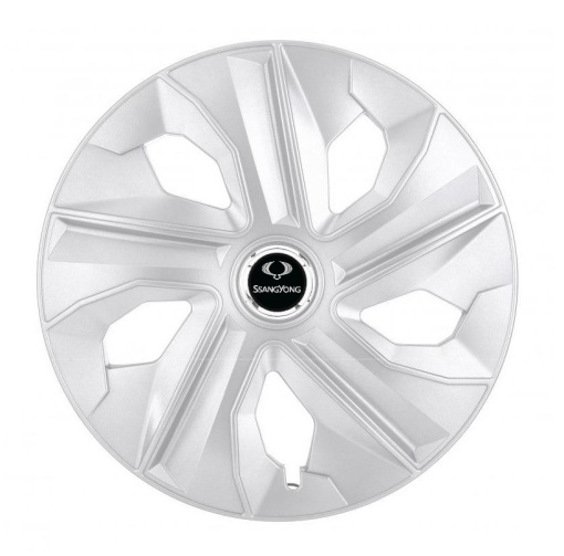 Set 4 Capace Roti, potrivite jantelor de R16, pentru SsangYong, model luna cromat