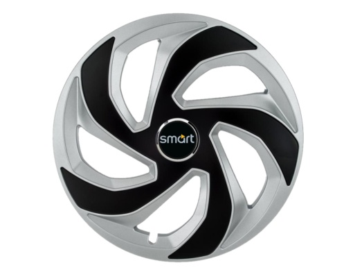 Set 4 capace roti Rex Gri-Negru R16 pentru gama auto Smart