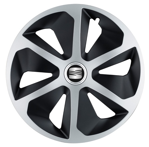 Set 4 capace roti Roco Gri-Negru R17 pentru gama auto Seat