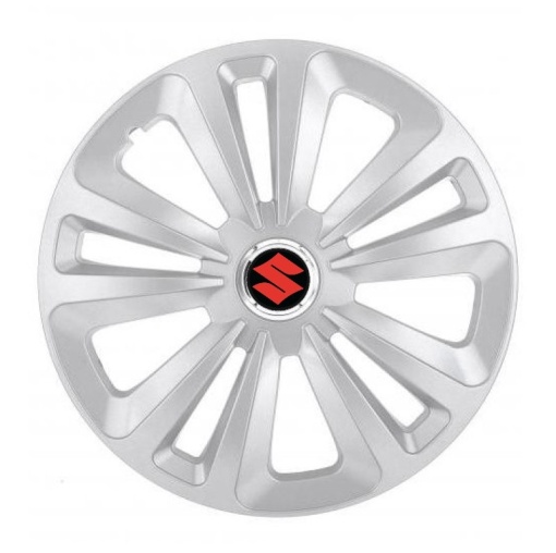 Set 4 Capace Roti Terra Gri R15 pentru Suzuki