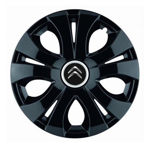 Set 4 Capace Roti Top Negru R16, Compatibil Cu Citroen