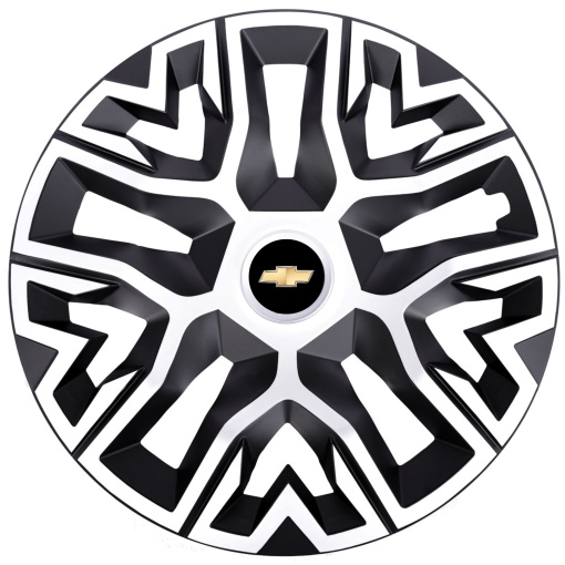Set 4 Capace Roti 14 `` Best Alb-Negru, Compatibile Cu Chevrolet