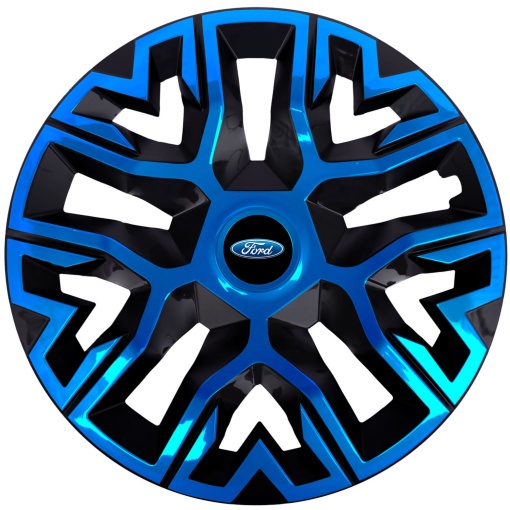 Set 4 Capace Roti 14 `` Best Albastru-Negru, Compatibile Cu Ford