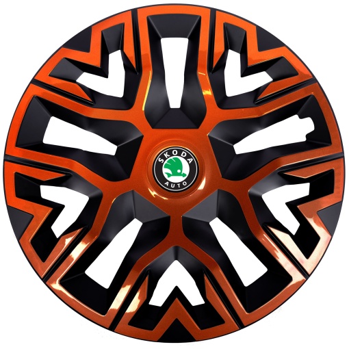 Set 4 Capace Roti 14 `` Best Cupru-Negru, Compatibile Cu Skoda