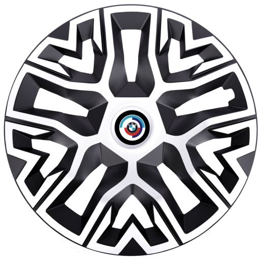 Set 4 Capace Roti 15 `` Best Alb-Negru, Compatibile Cu BMW Nou
