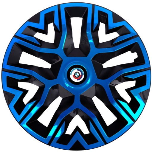 Set 4 Capace Roti 15 `` Best Albastru-Negru, Compatibile Cu BMW Nou