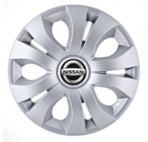 Set 4 Capace Roti Autohelix MSA® potrivite jantelor de 14 inch, Compatibil Cu Nissan, model Top Gray