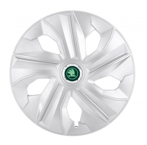 Set 4 Capace Roti Autohelix MSA® potrivite jantelor de 16 inch, pentru Skoda Nou Verde, model Luna Crom