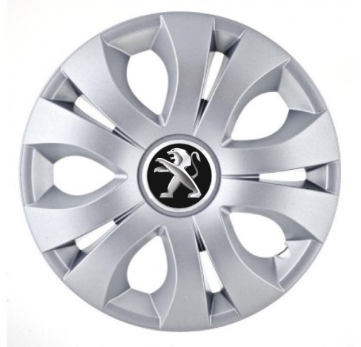 Set 4 Capace Roti Autohelix MSA® potrivite jantelor de 16 inch, Compatibil Cu Peugeot, model Top Gray