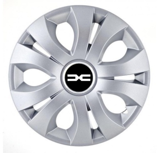 Set 4 Capace Roti Autohelix MSA® potrivite jantelor de 16 inch, Compatibil Cu Dacia Nou, model Top Gray