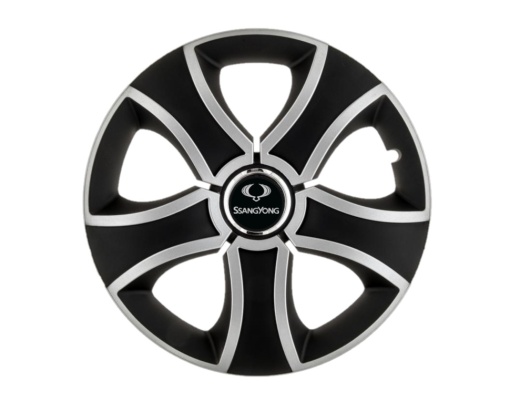 Set 4 capace roti Bis Gri-Negru R16 pentru gama auto SsangYong