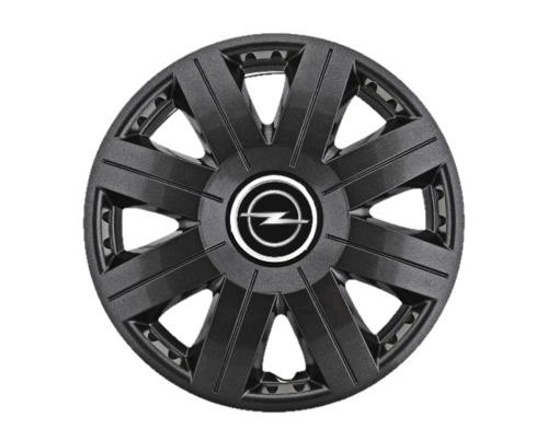 Set 4 capace roti Cosmos Negru R15, pentru gama auto Opel