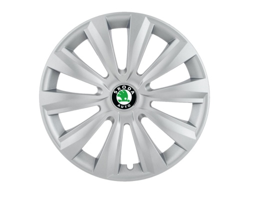Set 4 capace roti Delta cromat R15 pentru gama auto Skoda