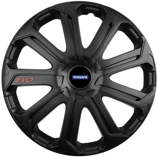 Set 4 Capace Roti Evo Negru R16, Pentru Volvo