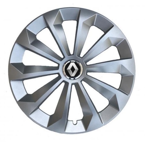 Set 4 Capace Roti, potrivite jantelor de R15, pentru Renault, model fame cromat