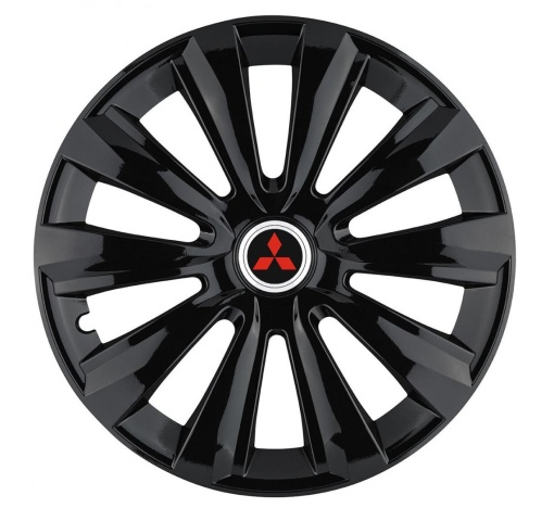 Set 4 Capace Roti, potrivite jantelor de R16, pentru Mitsubishi, model delta negru