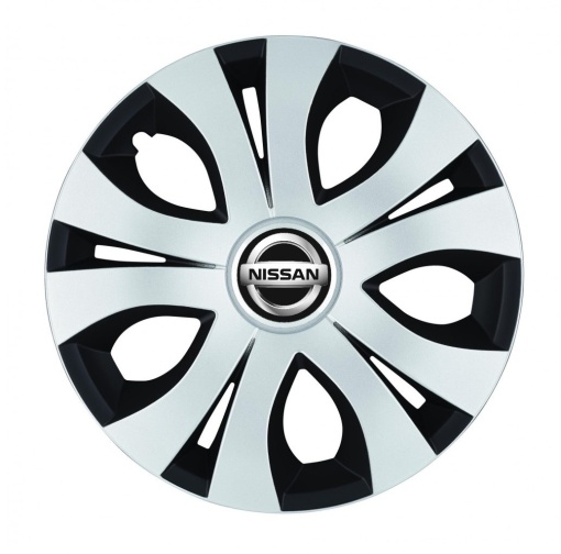 Set 4 Capace Roti Top Gri-Negru R16, Compatibil Cu Nissan