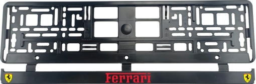 Set 2 bucati, suport numar inmatriculare Ferrari Red