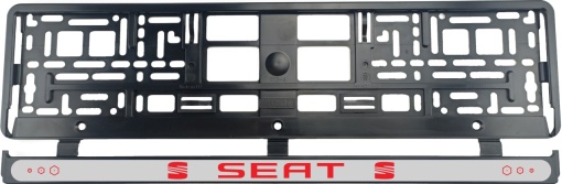 Set 2 bucati, suport numar inmatriculare Seat Red II