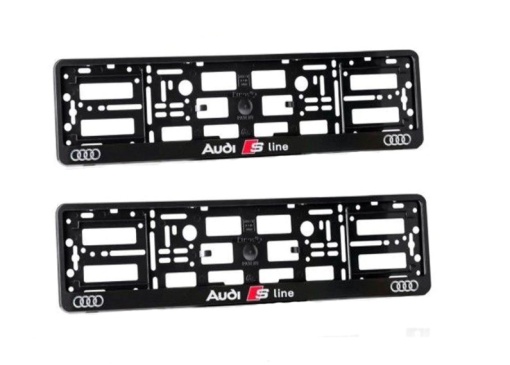 Set 2 bucati suport numar inmatriculare Sline, Audi