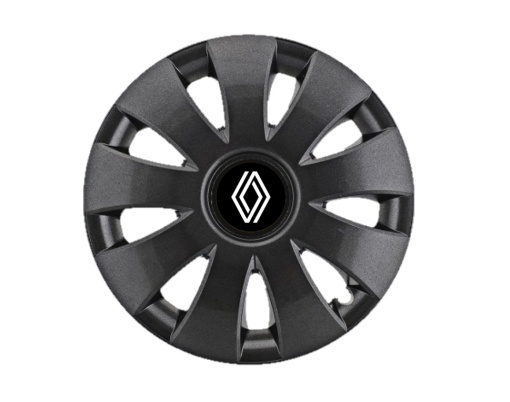 Set 4 Capace Roti Autohelix MSA® potrivite jantelor de 15 inch, pentru Renault Nou model Aura Black