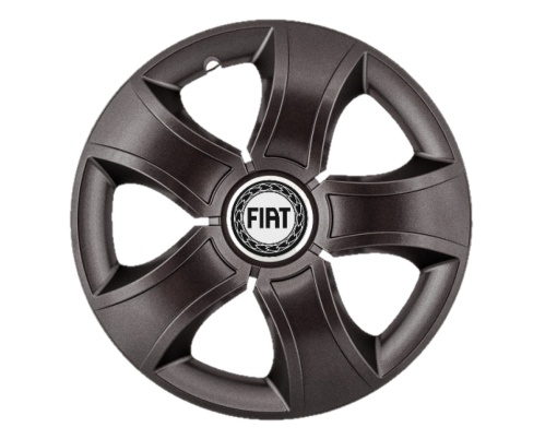 Set 4 capace roti Bis Negru R15 pentru gama auto Fiat