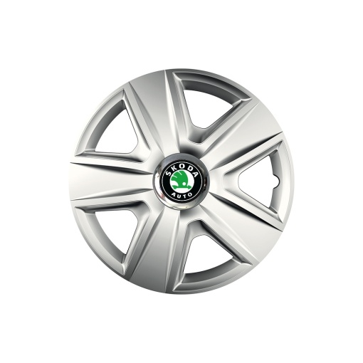 Set 4 capace roti Cu Inel Cromat Esprit R16 pentru gama auto Skoda