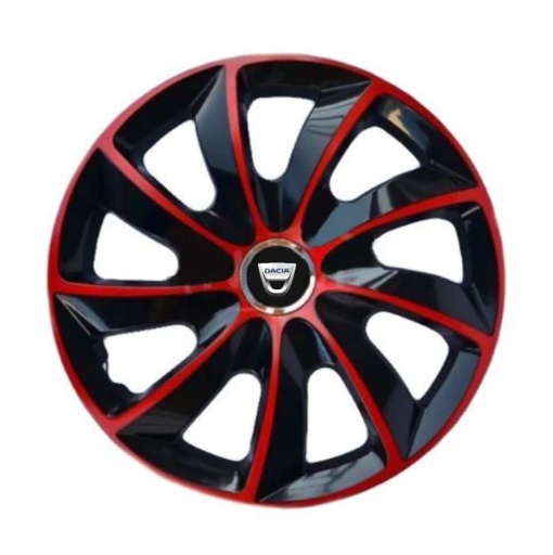 Set 4 capace roti Extra Stig Red R17 pentru gama auto Dacia