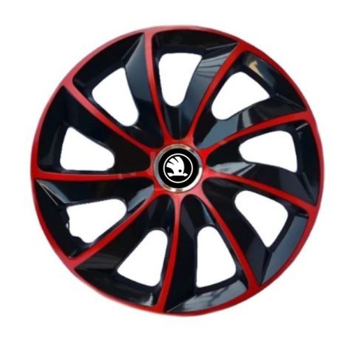 Set 4 capace roti Extra Stig Red R17 pentru gama auto Skoda Nou Verde