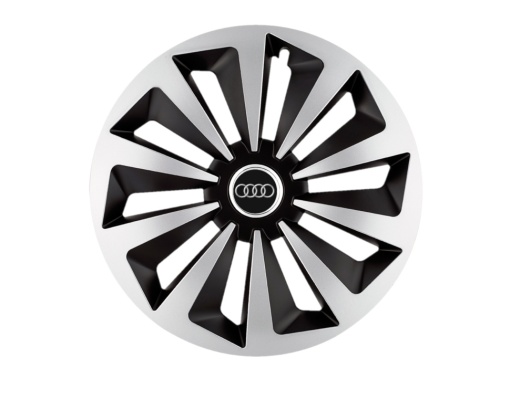 Set 4 capace roti Fox Gri-Negru R14 pentru gama auto Audi