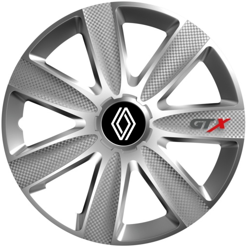 Set 4 Capace Roti GTX Gri R15, Pentru Renault Nou
