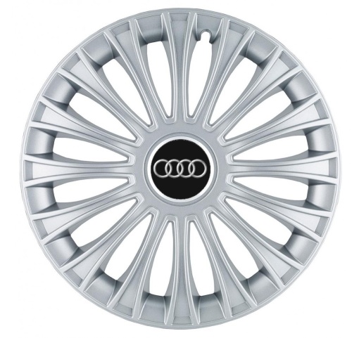 Set 4 Capace Roti, potrivite jantelor de R14, pentru Audi, model dino cromat