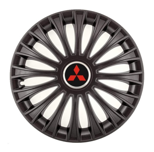 Set 4 Capace Roti, potrivite jantelor de R14, pentru Mitsubishi, model dino Negru