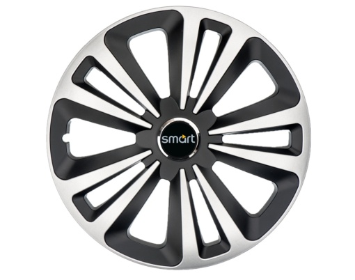 Set 4 Capace Roti Terra Gri-Negru R15 pentru gama auto Smart