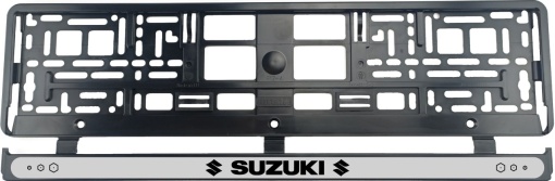 Set 2 bucati, suport numar inmatriculare Suzuki Dark