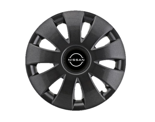 Set 4 Capace Roti Autohelix MSA® potrivite jantelor de 15 inch, pentru Nissan Nou model Aura Black